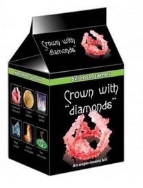 Kritālu audzēšanas komplekts Ranok Creative Crown With Diamonds, rozā krās.
