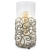 Galda stāvlampas Eglo Vintage 49274, E27, 60W, caurspīdīga krās./sudraba krās.