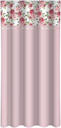 Naktinė užuolaida ZMO-078, balta sp./rožinė sp./šviesiai rožinė sp., 160 cm x 250 cm