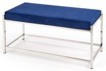 Pufas Mokka, mėlynas/sidabro, 97 cm x 44 cm x 46 cm