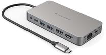 Dokstacija Hyperdrive HD Dual HDMI 10-i n-1, sudraba krās.
