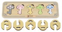 Развивающая головоломка, ключи и замки Classic World Montessori, дерева цв., 11 шт.