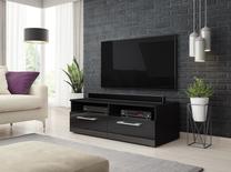 TV staliukas Bonn, juodas, 100 cm x 46 cm x 35 cm