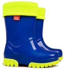 Gumijas zābaki Demar Twister Lux Fluo A 0034, zila krās./dzeltena krās., 20 - 21