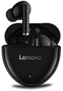 Bezvadu austiņas Lenovo HT06 TWS, melna krās.