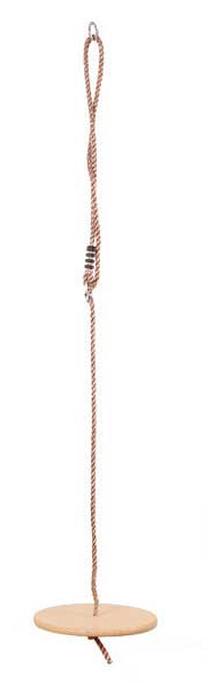 Piekaramās šūpoles 4IQ Wooden Swing Monkey, 30 cm, 180 cm, brūna krās.