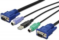 Провод Digitus USB, VGA, 5 м, черный цв.