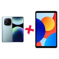 Mobilais telefons Xiaomi Redmi Note 14 Pro+ 5G, 512 GB, zila + Planšetdators Xiaomi Redmi Pad SE 8.7, pelēka, 8.7", 4GB/64GB