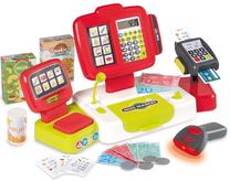 Veikala rotaļlietas Smoby Mini Market Cash Register Large, balta krās./sarkana krās./zaļa krās.
