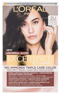 Matu krāsa L’Oréal Paris Excellence Creme, black brown krās., 2U, 48 ml