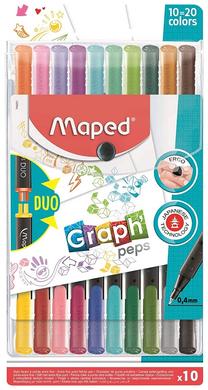 Flomāsteri Maped Graph Peps, divpusējs, 10 gab.