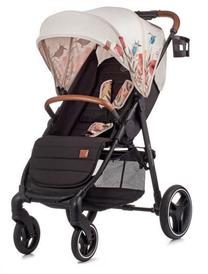 Sportinis vežimėlis KinderKraft Grande LX Bird, smėlio ruda (pažeista pakuotė)/01