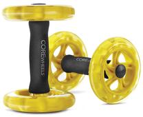 Pilvo preso treniruoklis SKLZ Core Wheels SKLZ0665, 24.1 cm, 1.36 kg, geltona sp., 2 vnt.