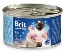 Mitrā kaķu barība Brit Premium By Nature Trout With Liver, zivs, 0.2 kg