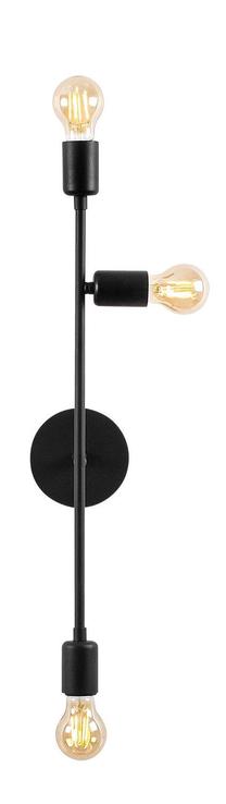 Valgusti seinale Opviq Bedside 3161 584TTM1916, E27, 3 x 40 W, ilma katteta / must v.