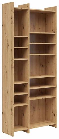 Pastatoma lentyna Lenny, artisan oak sp., 190.5 cm x 32 cm x 80 cm