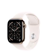 Viedais pulkstenis Apple Watch Series 11 GPS + Cellular 46mm, gold titāna korpuss ar light blush sporta siksniņu - M/L