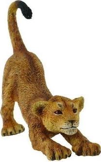 Žaislinė figūrėlė Collecta Lion Cub - Stretching 88416, 6 cm, ruda sp.