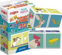 Магнитная игрушка Trefl Mix & Match Animals & Food, многоцветный, 2 шт.