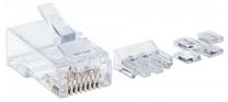 Соединение Intellinet Cat 6 Modular Plugs RJ45, прозрачный цв.