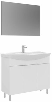 Vannas istabas mēbeļu komplekts Kalune Design Purus 100-476, balts krās., 50 cm x 100 cm x 83 cm