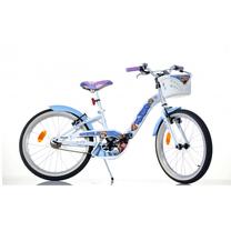 Vaikiškas dviratis, vaikų Dino Bikes Snow Queen, mėlyna sp./balta sp., 20"