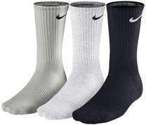 Sportinės kojinės Nike Cushion Crew SX4700 901, juoda sp./pilka sp., 42-46, 3 vnt.
