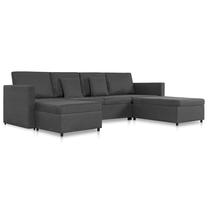 Sofa-lova VLX 4-Seater 287219, tamsiai pilka sp., 187 x 280 cm x 83 cm