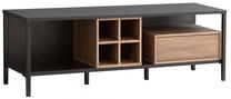 ТВ стол Forte Opener, коричневый цв./черный цв., 42 см x 150 см x 48.7 см