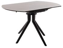 Valgomojo stalas išskleidžiamas MC Akcent Rubikon, antracito sp., 90 - 135 cm x 135 cm x 76 cm