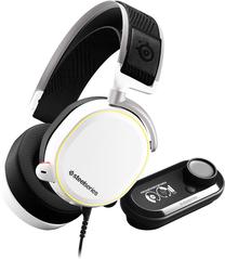 Vadu spēļu austiņas Steelseries Arctis Pro + GameDAC, balta krās.