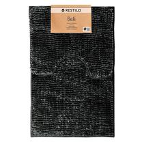 Комплект ковриков для ванны Restilo Bati, черный цв./серый цв., 80 см x 50 см