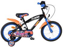 Vaikiškas dviratukas su papildomais ratukais, vaikų Volare Hot Wheels Frozen 2, mėlyna sp./oranžinė sp., 16"
