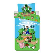 Vaikiškas patalynės užvalkalų komplektas Minecraft Outdoor Mobs, įvairių spalvų, 140 x 200 cm