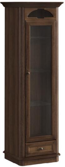 Vitrina MN Afrodita 1D1SZ, ruda, 73 cm x 56 cm x 206 cm