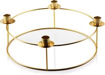 Подсвечник Mondex Cedric Gold HTOP3424, металл, Ø 30 см, 11.5 см, золотой цв.