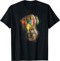 T-krekls The Avengers Endgame Thanos Fist, melna krās.