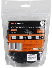 Tvirtinimas Altekoplast Screw Saddle Cable Support, 9 mm², juoda sp., 100 vnt.