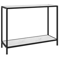 Konsoles galds VLX, balta krās./melna krās., 100 cm x 35 cm x 75 cm