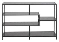 Pastatoma lentyna Home4you Seaford, juoda sp., 78.5 cm x 35 cm x 114 cm