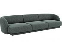 Sofa Micadoni Home Miley, žalia sp., 259 x 85 cm x 74 cm