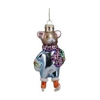 Eglutės žaisliukas Mouse, įvairių spalvų/(spalva/dizainas parenkami atsitiktine tvarka), stiklas