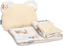 Gultasveļas komplekts ratiņiem Sensillo Muslin Rabbit, bēša krās., 2 gab.