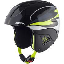 Slēpošanas ķivere Alpina Carat, melna krās./dzeltena krās., 54-58 cm