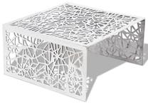Kohvilaud VLX 242328, hõbe v., 69 cm x 69 cm x 35 cm