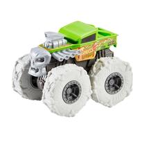 Žaislinis keturratis Mattel Hot Wheels Monster Trucks Twisted Tredz Bone Shaker GVK38, žalia sp.