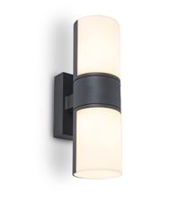 Õue seinavalgusti Lutec Cyra, 15W, LED, IP54, antratsiit v., 7.8 cm x 12 cm