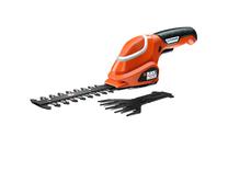 Akumuliatorinės žolės ir krūmų žirklės Black & Decker GSL700KIT-QW, 7 V