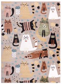 Paklājs iekštelpu Hakano Beo Kittens, daudzkrāsains/bēša krās., 220 cm x 160 cm