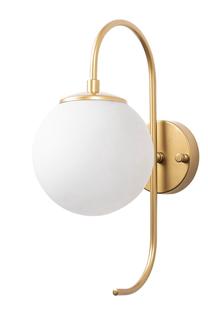 Valgusti seinale Opviq Jewel 10565 942FLG2128, E14, 1 x 15 W, valge v. / kuldne v.